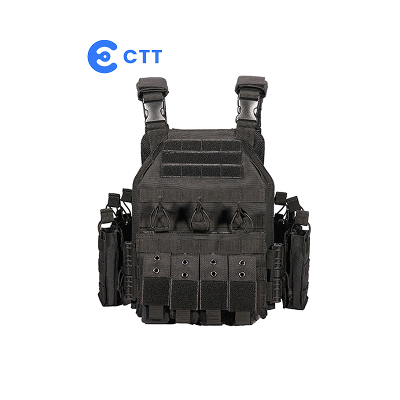 Black Bulletproof Vest with Quick Release